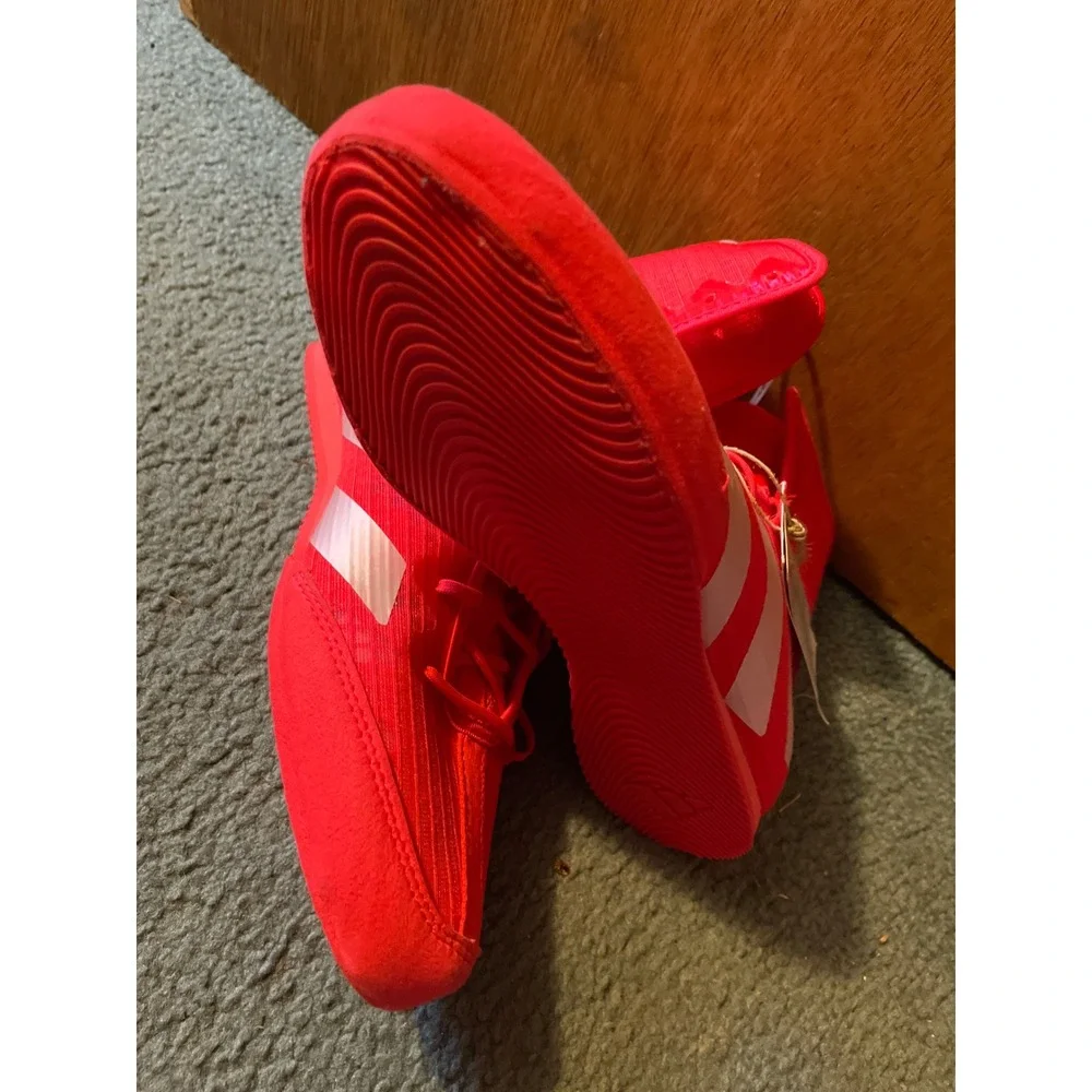 Adidas‎ Box Hog 4 Boxing Shoes Mens 4.5 Womens 5.5 Red IH2732 Training Boots